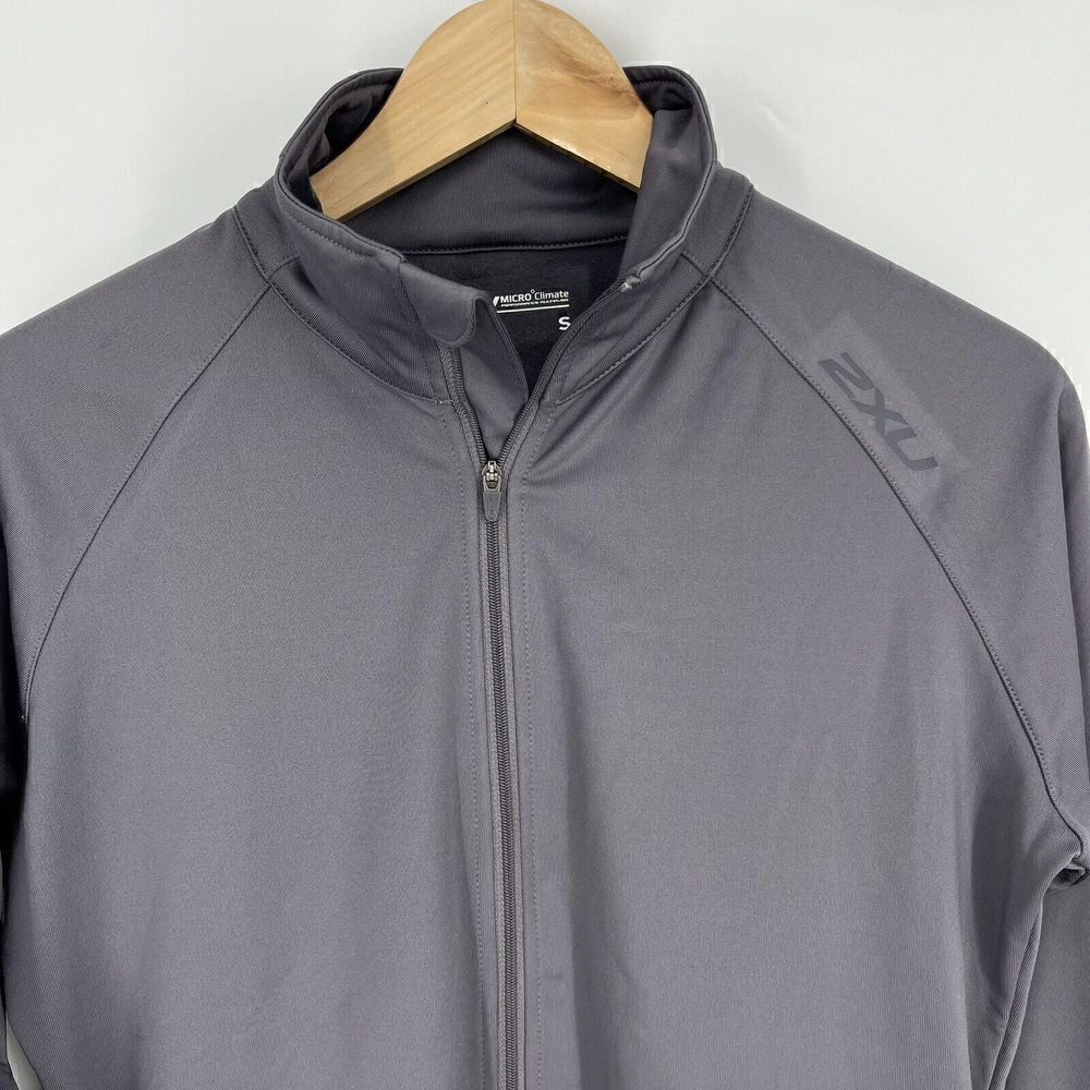 2XU Jacket Size Small Womens Gray Full Zip Micro Climate Compression Run Cycle - Picture 2 of 10
